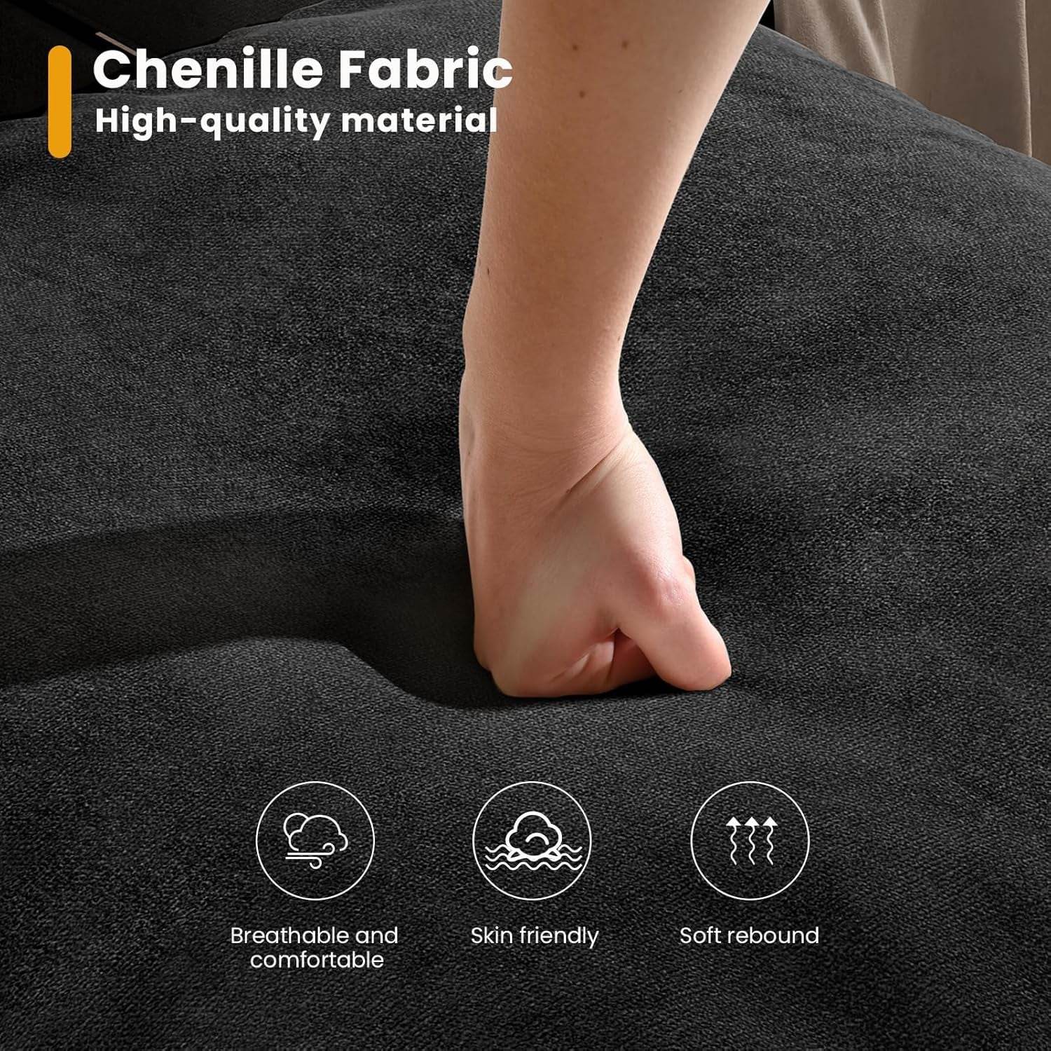 Oversized U Shaped Sectional Sofa with Storage Pockets - Loft&Timber