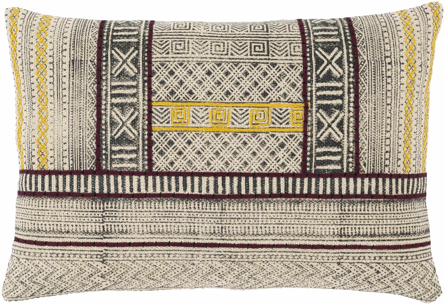 Perry Geometric Boho Lumbar Pillow - Clearance - Loft&Timber