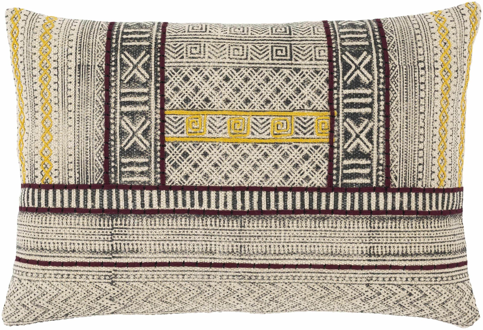Perry Geometric Boho Lumbar Pillow - Clearance - Loft&Timber