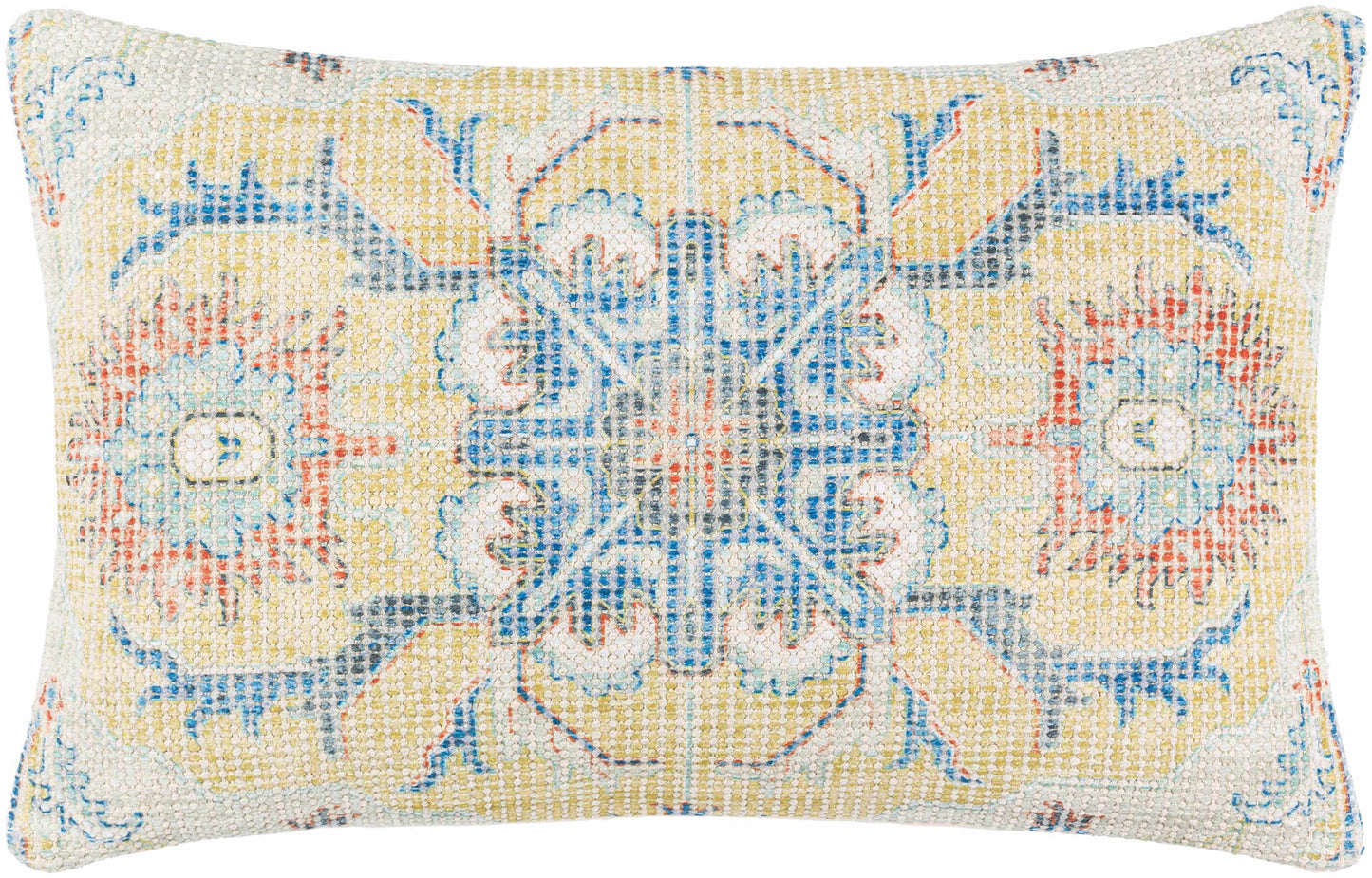 Richibucto Yellow Boho Medallion Throw Pillow - Loft&Timber
