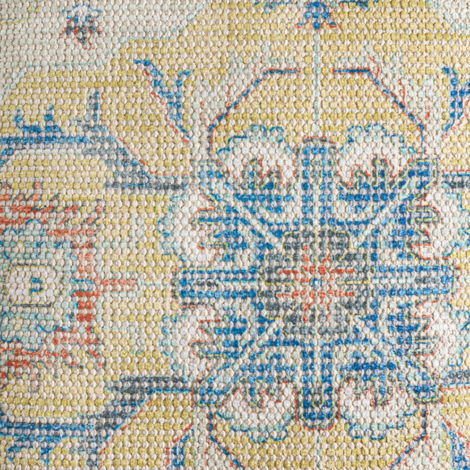 Richibucto Yellow Boho Medallion Throw Pillow - Loft&Timber