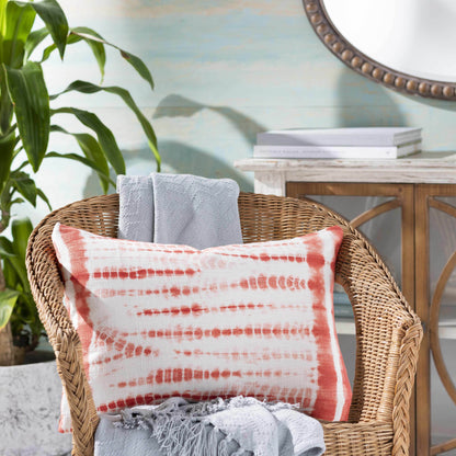 Safranbolu Burgundy Tie-Dye Lumbar Pillow - Clearance - Loft&Timber