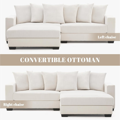 Spacious L Shaped Modular Sectional Sofa for Comfort-3