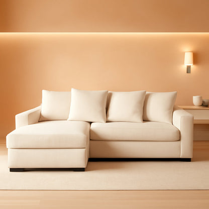 Spacious L Shaped Modular Sectional Sofa for Comfort-0