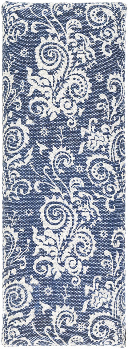 Spearman Blue Floral Wooden Bench - Loft&Timber