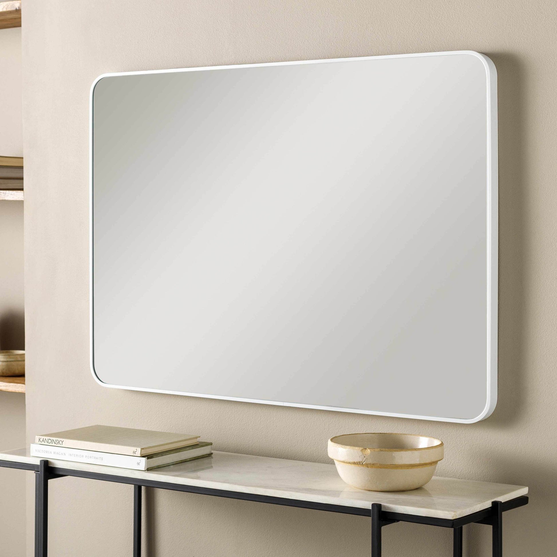 Sustinente White Carved Mirror - Loft&Timber