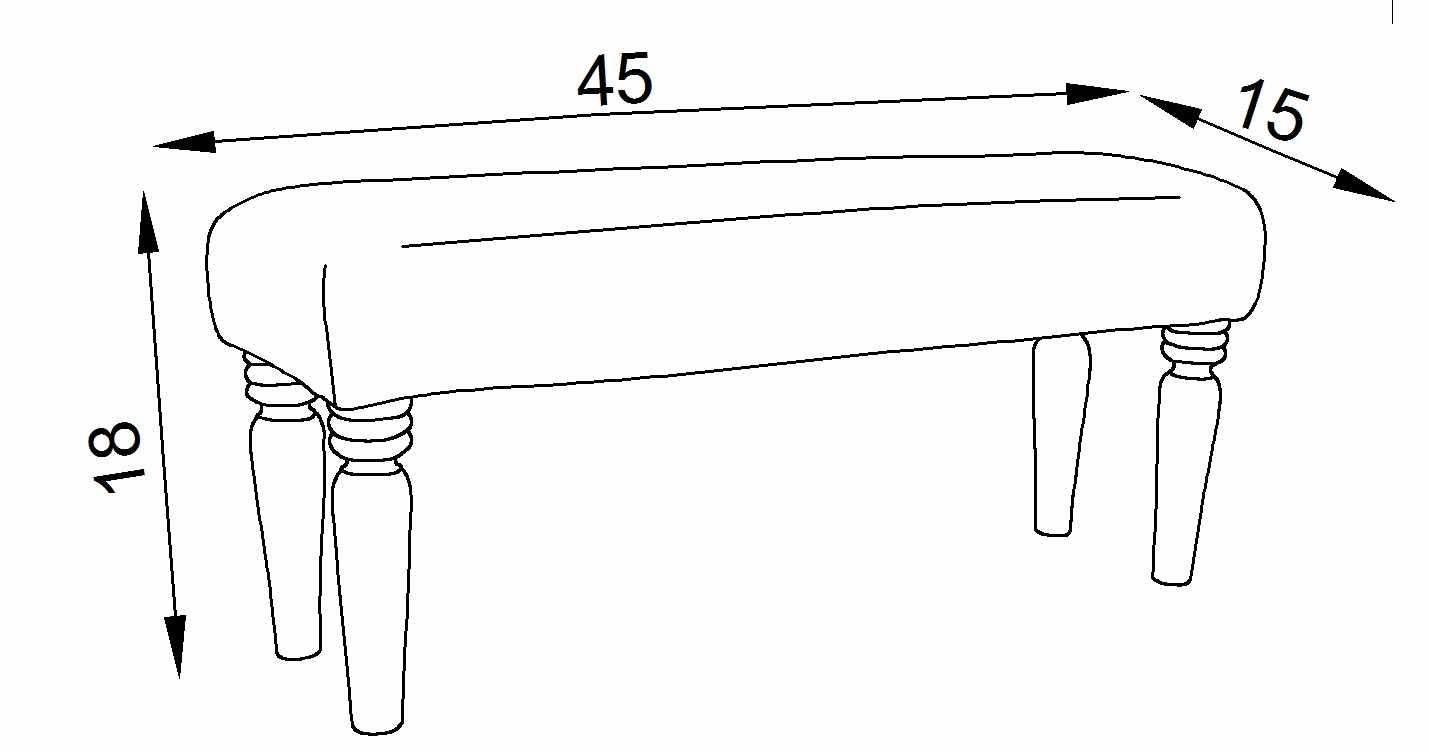 Thallwitz Blue Geometric Upholstered Bench - Loft&Timber