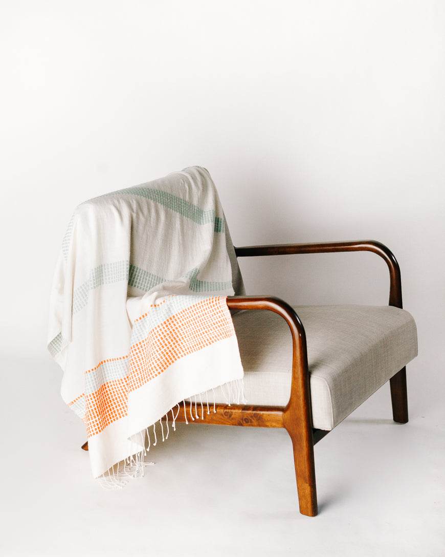 Camden Handwoven Cotton Throw Blanket - Loft&Timber