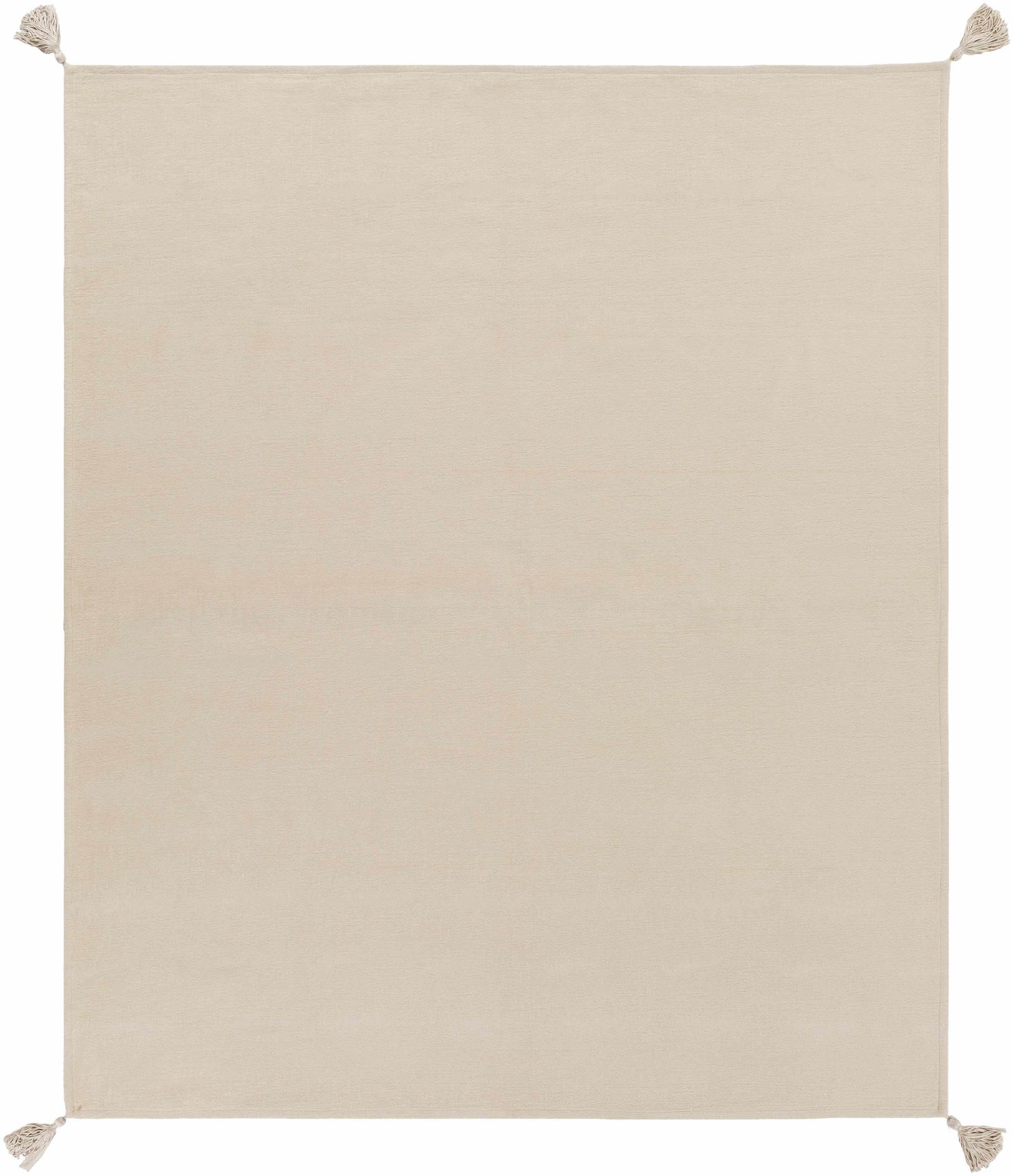 Beige Cotton Throw Blanket - Loft&Timber