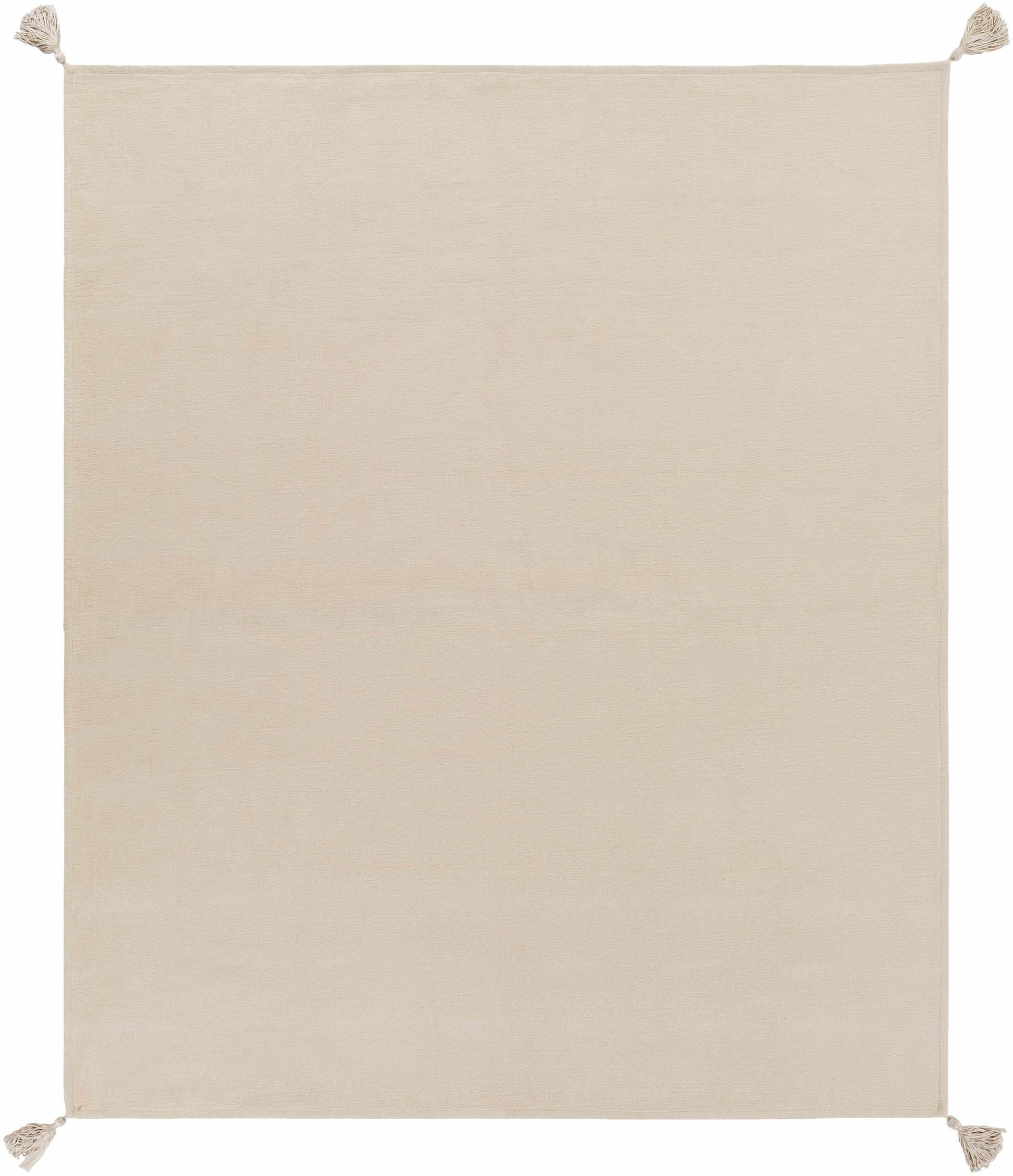 Beige Cotton Throw Blanket - Loft&Timber