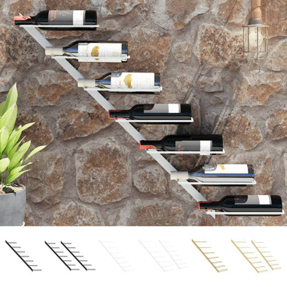 vidaXL Wall Wine Rack Bottle Holder Pantry Wall Mounted Wine Storage Organizer - Loft&Timber
