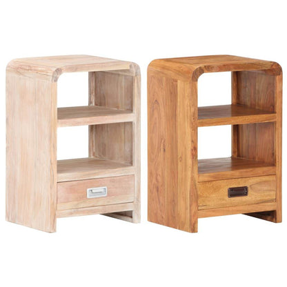vidaXL Nightstand Storage Bedside Cabinet Bedroom Furniture Solid Wood Acacia - Loft&Timber
