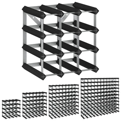 vidaXL Countertop Wine Rack Bottle Holder Wine Storage Organizer Solid Wood - Loft&Timber