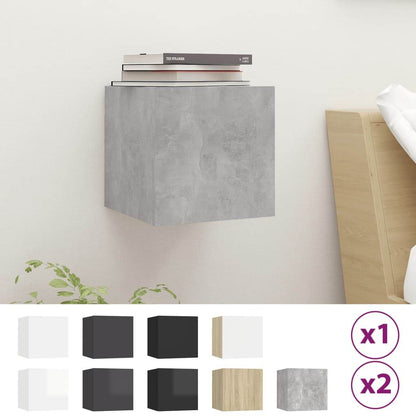 vidaXL Nightstand Bedside Storage Cabinet Nightstand with Door Engineered Wood - Loft&Timber