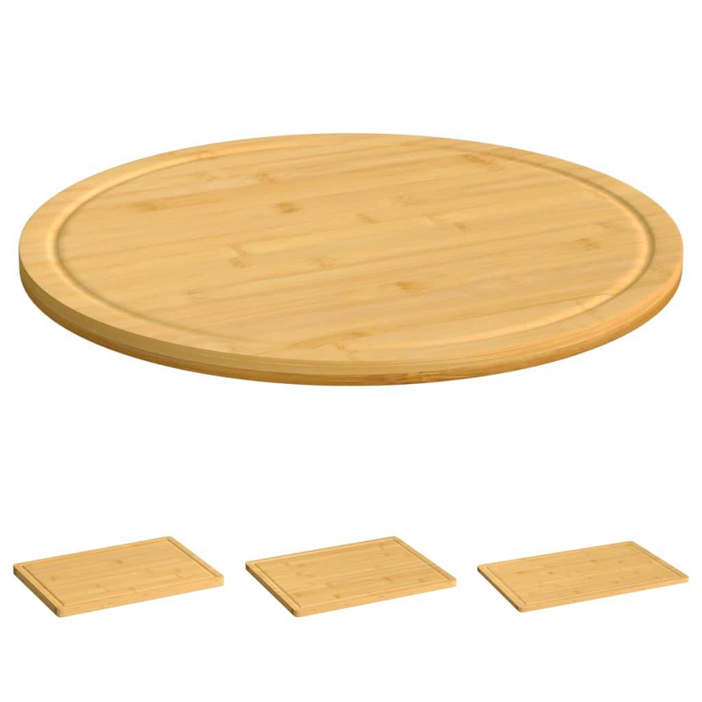 vidaXL Cutting Board Snack Cheese Board with Juice Groove for Kitchen Bamboo - Loft&Timber