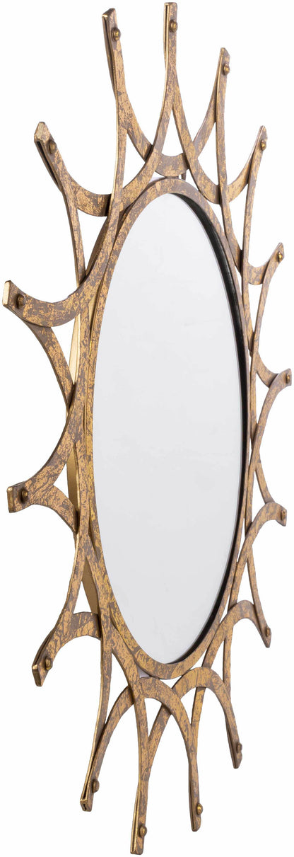 Vivi Gold Metal Mirror - Loft&Timber