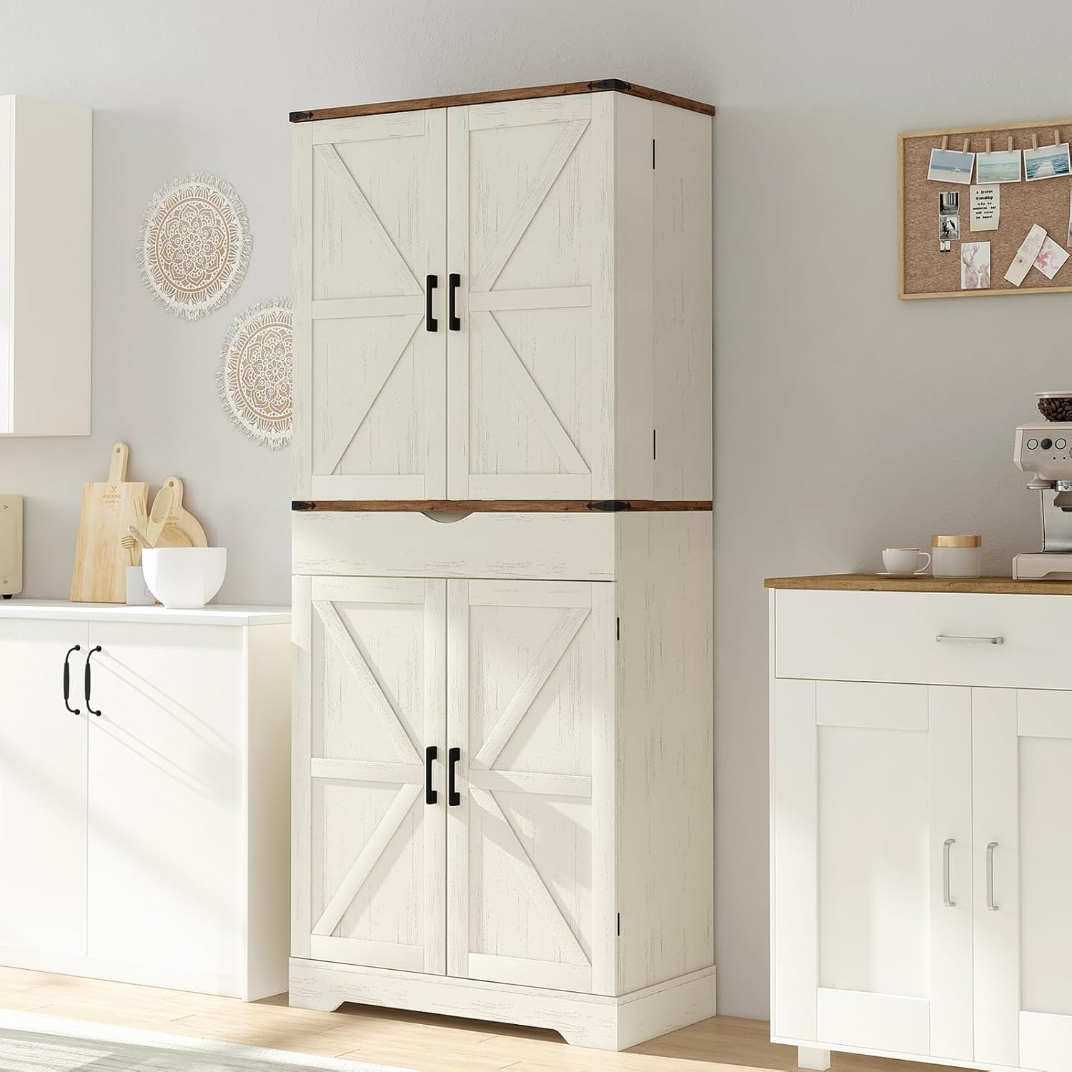 Yanosaku SC001  72'' Tall Kitchen Storage Pantry Cabinet-0