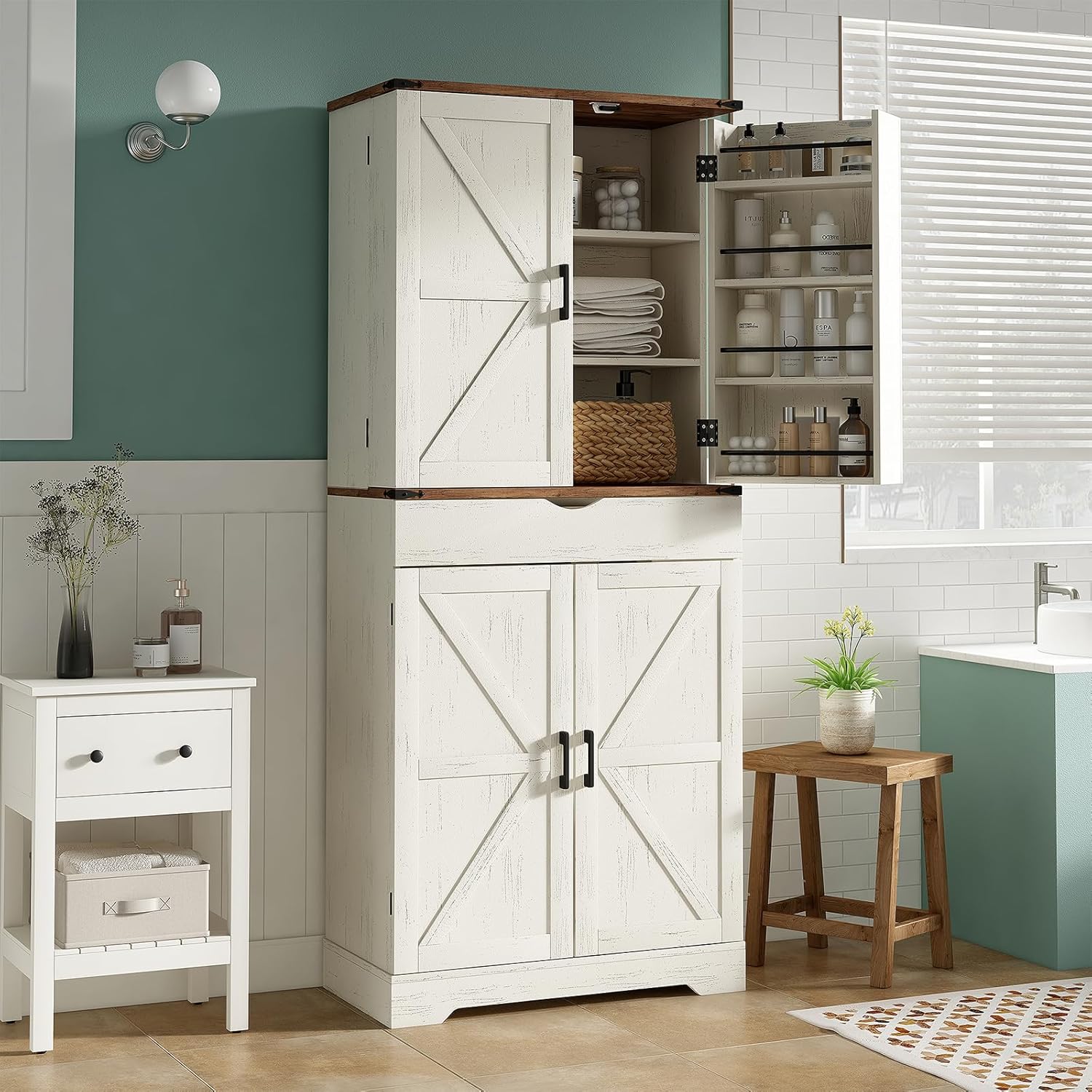 Yanosaku SC001  72'' Tall Kitchen Storage Pantry Cabinet-3