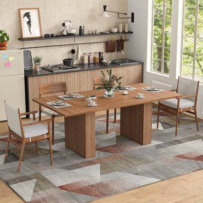 Yanosaku DT002 78.7" Rectangular Farmhouse Dining Table for 4–10-3