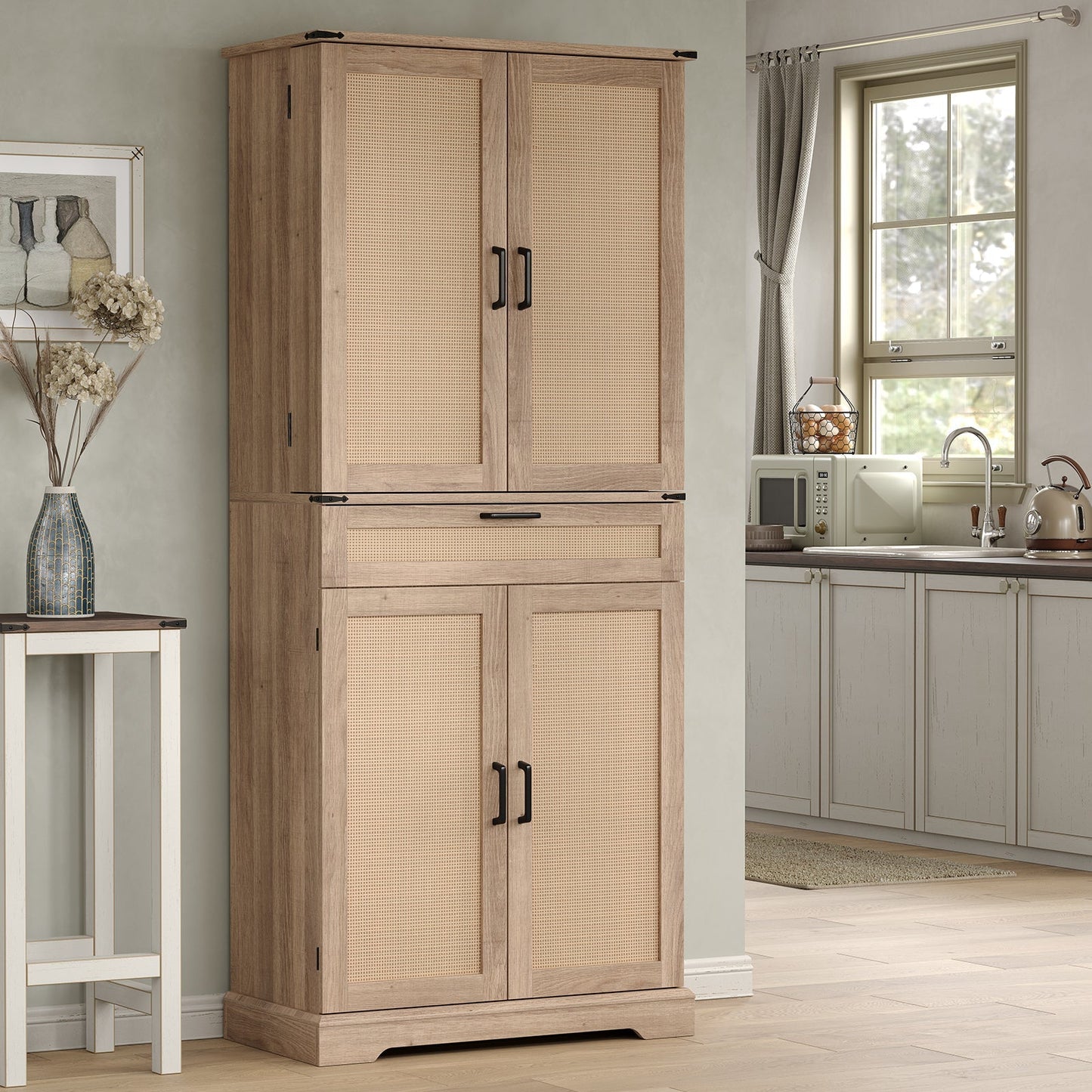 Yanosaku SC001  72'' Tall Kitchen Storage Pantry Cabinet-6