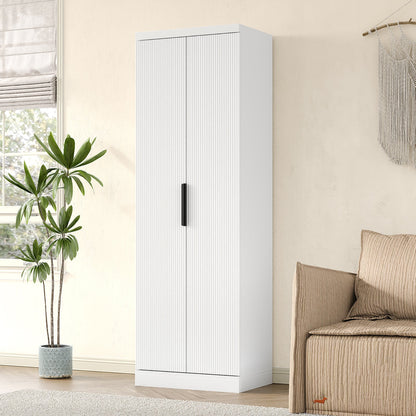 Yanosaku SC002 71'' Tall Storage Cabinet, 5-Tier Fluted-4