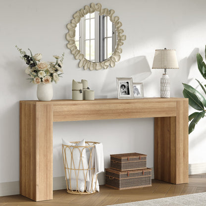 Yanosaku ST003 63" Farmhouse Console Table for Entryway & Living Room-0